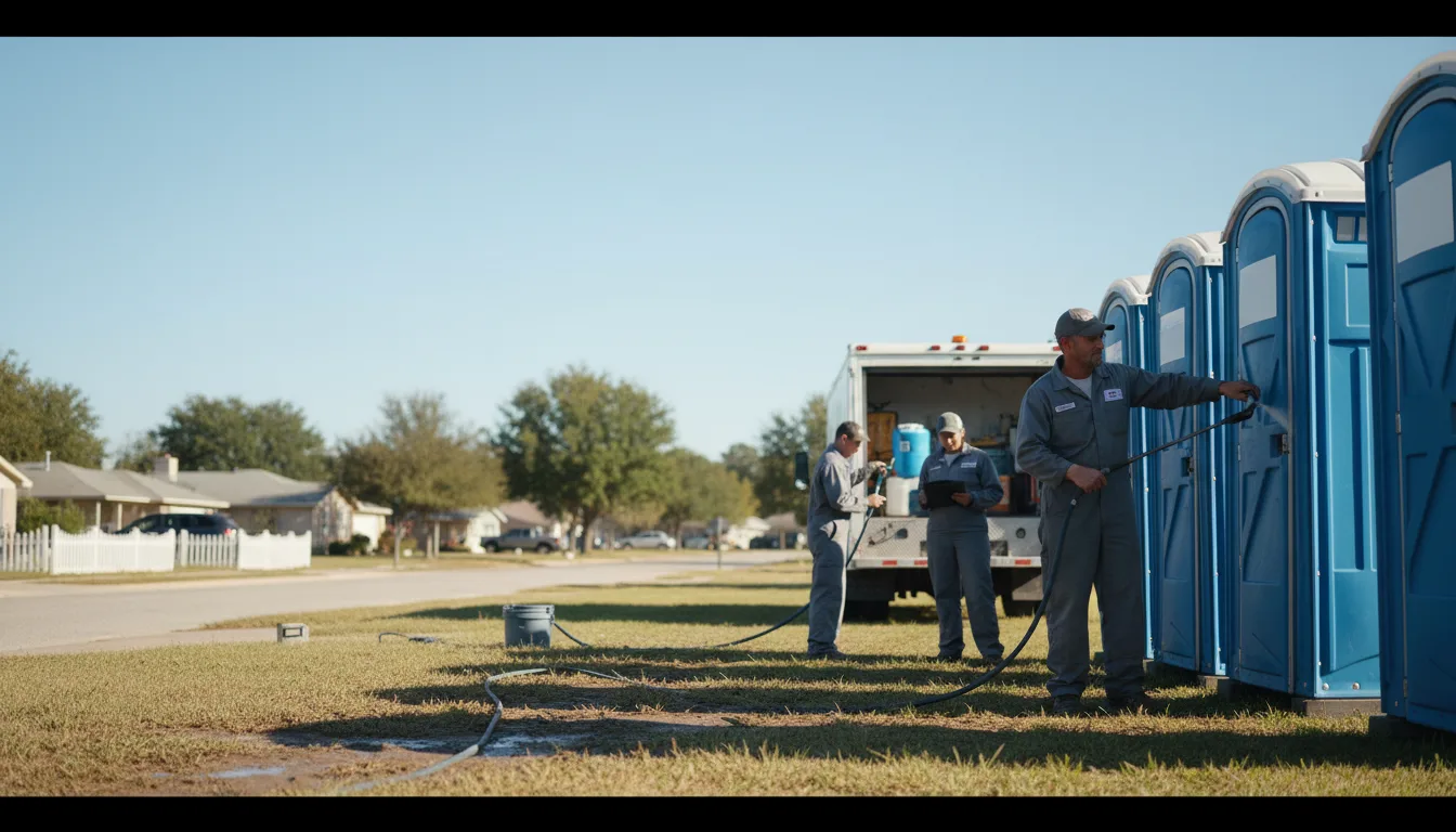 Long-Term Portable Toilet Rental in Eros, LA near me